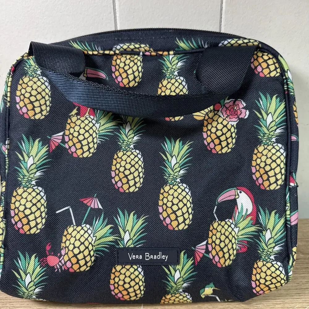 VERA BRADLEY Stay Cooler Insulated Drink / Lunch Tote Bag- Pineapple Toucan J4